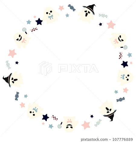 Halloween ghost frame Halloween ghost frame 107776889