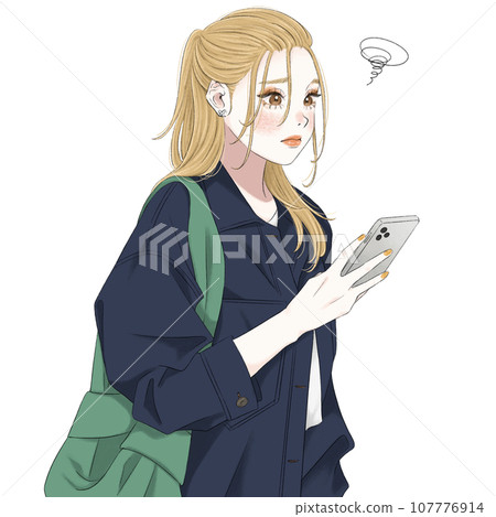 操作智能手機的女人 107776914