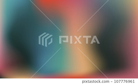 70s hippie graphic vibe poster card fon. Advertisement mockup. Inspirational warm colors ochre beige blue coral red pink black wallpaper. Retro groovy background. Abstract vintage funky print pattern. 107776961