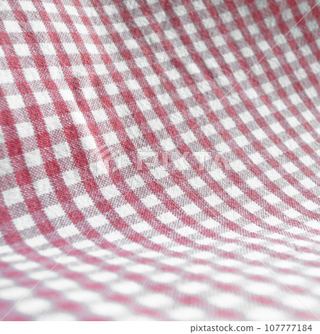 Red white classic plaid fabric, background pattern geometric abstract design 107777184