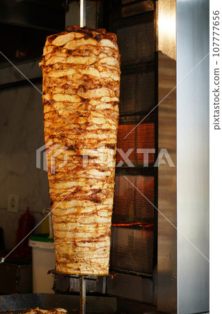 About street food in Turkey doner kebab is always preferable, chicken doner kebab in a restaurant in Turkey Istanbul About street food in Turkey doner kebab is always preferable, chicken doner kebab in a restaurant in Turkey Istanbul 107777656