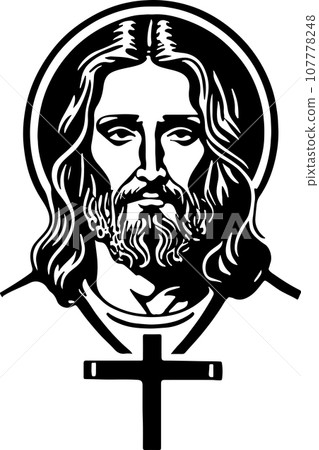 Beautiful and lovely Holy Christ vector art Beautiful and lovely Holy Christ vector art 107778248