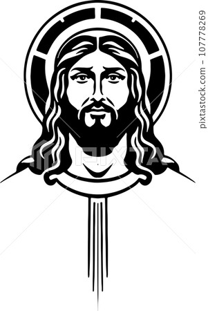 Fantastic lovely vector art Holy Christ emblem 107778269