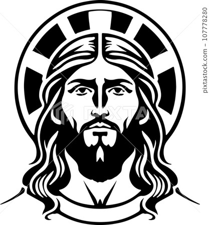 Breathtaking lovely vector art Holy Christ emblem Breathtaking lovely vector art Holy Christ emblem 107778280
