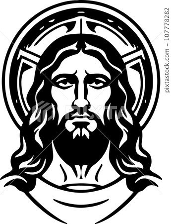 Fantastical lovely vector art Holy Christ emblem Fantastical lovely vector art Holy Christ emblem 107778282