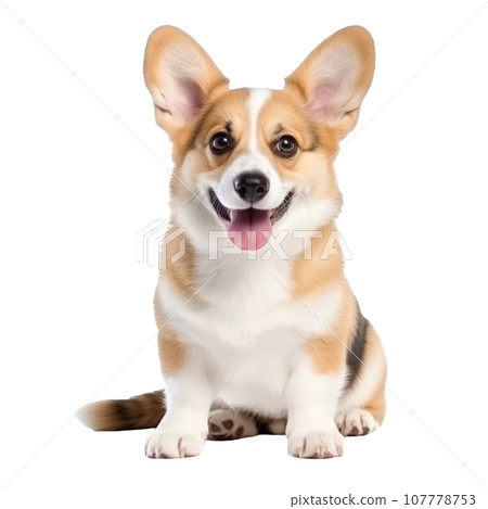 Puppy corgi isolated 107778753