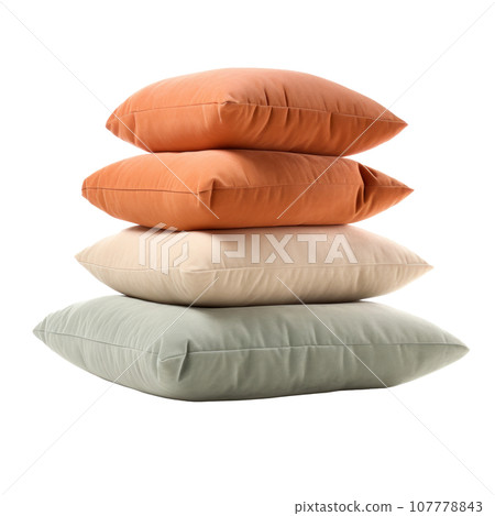 Soft cushions isolated 107778843