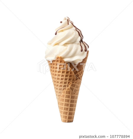 Chacolate ice cream isolated Chacolate ice cream isolated 107778894