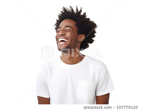 African american man smiling isolated African american man smiling isolated 107779120