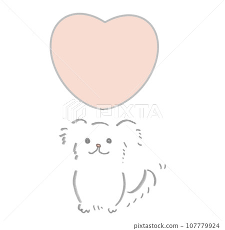 Hearts and dogs 107779924