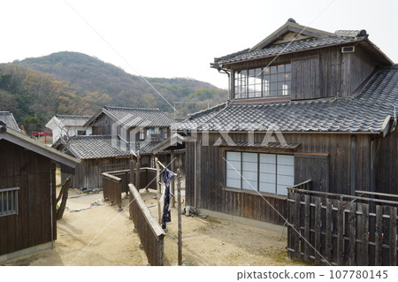 小豆島風景、二十四眼電影村風景、舊街景 小豆島風景、二十四眼電影村風景、舊街景 107780145