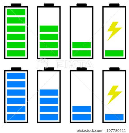 顯示乾電池類型的電壓和剩餘電量的圖示 107780611