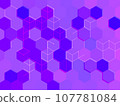 purple honeycomb pattern 107781084