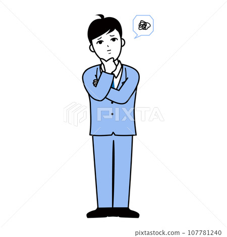 穿西裝的男人,商人,麻煩,感到困惑 穿西裝的男人,商人,麻煩,感到困惑 107781240
