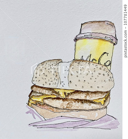 Delicious hamburger Delicious hamburger 107781449