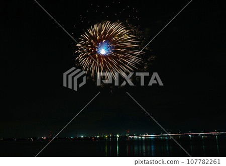 鹿島市煙火大會的湖邊風景，為夜空增色不少 107782261