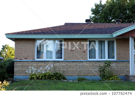 Roof tiles on a residential building in Israel. Roof tiles on a residential building in Israel. 107782474