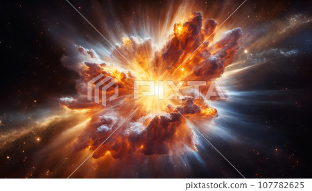 Supernova explosion AI generated image Supernova explosion AI generated image 107782625