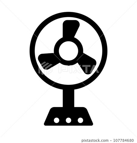 電風扇圖標。向量。 電風扇圖標。向量。 107784680