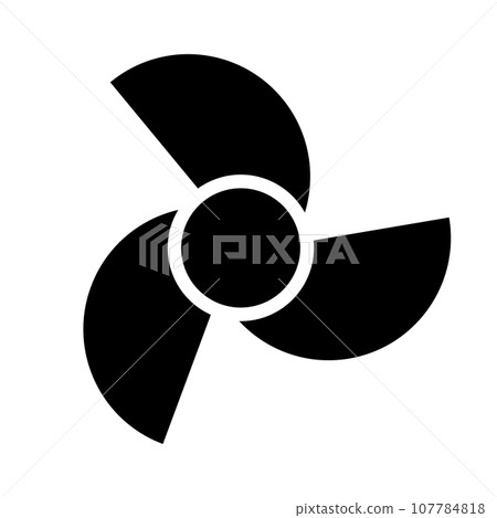 Propeller icon. Rotating device. vector. 107784818