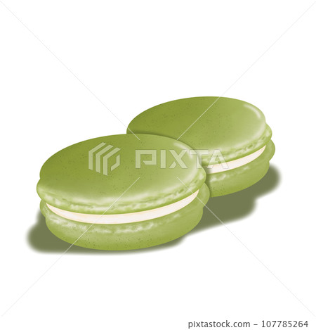 matcha green tea desserts  107785264