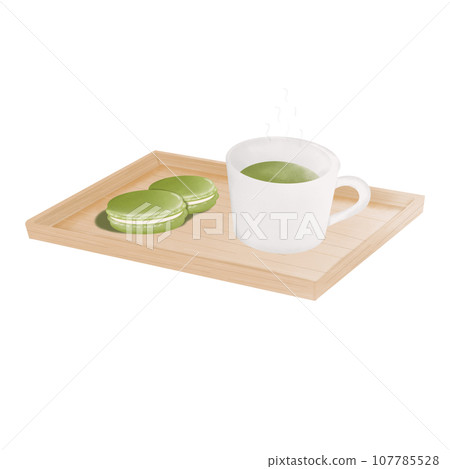Green tea desserts 107785528