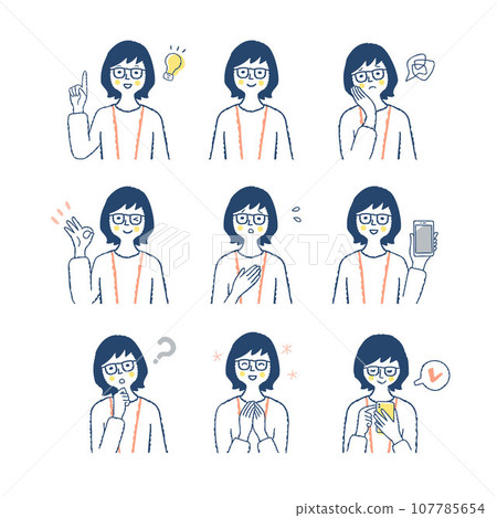 女性臉部表情_f5變異集 107785654