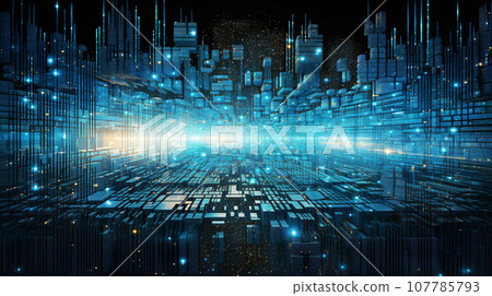 Code-Woven Dreamscape: Cryptic Language of a Futuristic World 107785793