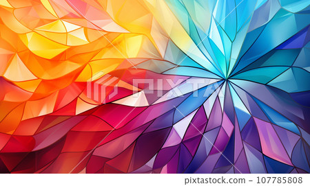 Generative AI, Color Kaleidoscope Symphony 107785808