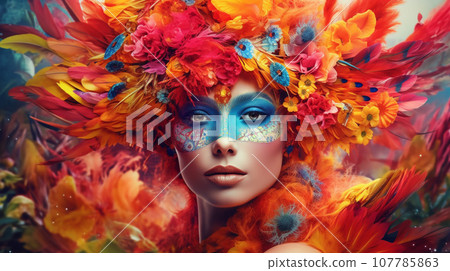Generative AI, Colors of Life: Explore vibrant and vivid scenes 107785863