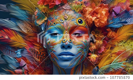 Generative AI, Colors of Life: Explore vibrant and vivid scenes 107785870