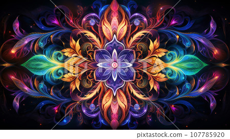 Cosmic Kaleidoscope - Neon Galactic Delight Cosmic Kaleidoscope - Neon Galactic Delight 107785920