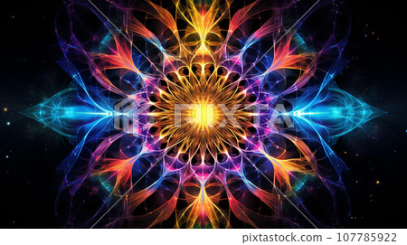 Cosmic Kaleidoscope - Neon Galactic Delight Cosmic Kaleidoscope - Neon Galactic Delight 107785922