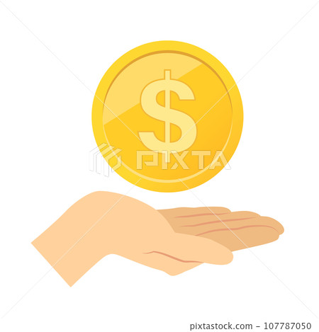 Image illustration of money and hands 107787050