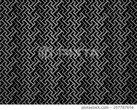 Abstract geometric pattern with stripes, lines. Seamless vector background. Gray and black ornament. Simple lattice graphic design 107787656