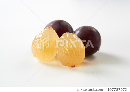 Kyoho (grapes) on a white background Kyoho (grapes) on a white background 107787972