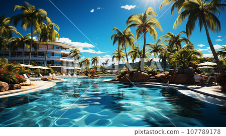 Vacation at a resort Vacation at a resort 107789178