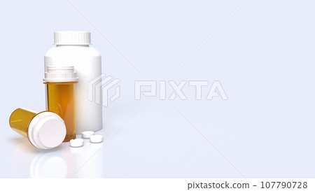 The dung on white background for Medicine or sci concept 3d rendering The dung on white background for Medicine or sci concept 3d rendering 107790728