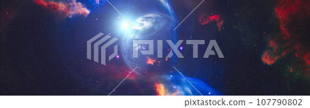 beautiful galaxy in outer space. Nebula night starry sky in rainbow colors. Multicolor outer space. Elements of this image furnished by NASA. beautiful galaxy in outer space. Nebula night starry sky in rainbow colors. Multicolor outer space. Elements of this image furnished by NASA. 107790802