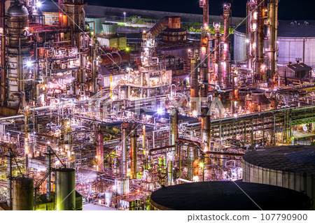 和歌山縣有田市初島佐藤町（東燃綜合工廠夜景） 107790900