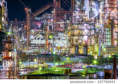 和歌山縣有田市初島佐藤町（東燃綜合工廠夜景） 107790943