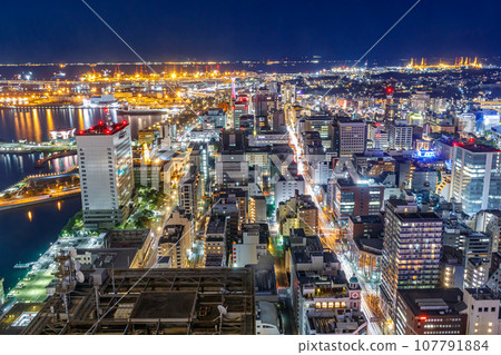 【神奈川的城市景觀】橫濱港未來週邊的城市夜景 107791884