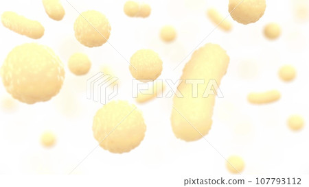 Microbiome fat cells inside body organic bacteria 3d render Microbiome fat cells inside body organic bacteria 3d render 107793112