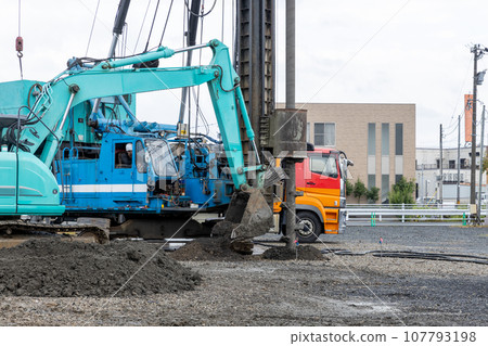 Building foundation reinforcement work 107793198