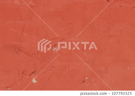 Abstract background from old red plaster. Abstract background from old red plaster. 107793325