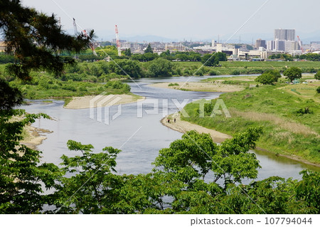 Flow of Tama River 107794044