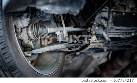Drive shaft assembly or CV joint axle and wheel Drive shaft assembly or CV joint axle and wheel 107794217