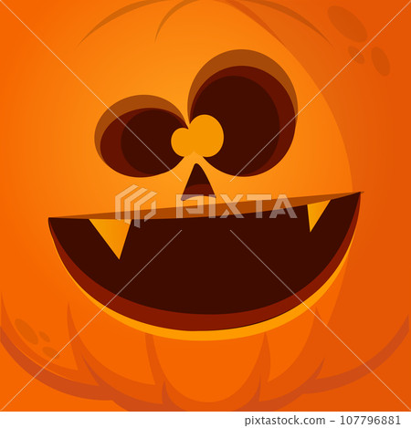 Cartoon face vector scared character emotion.