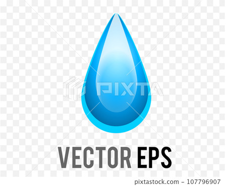Isolated vector gradient blue droplet water icon, rain, crying, and sweat Isolated vector gradient blue droplet water icon, rain, crying, and sweat 107796907