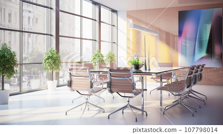 Conference room office background material 107798014